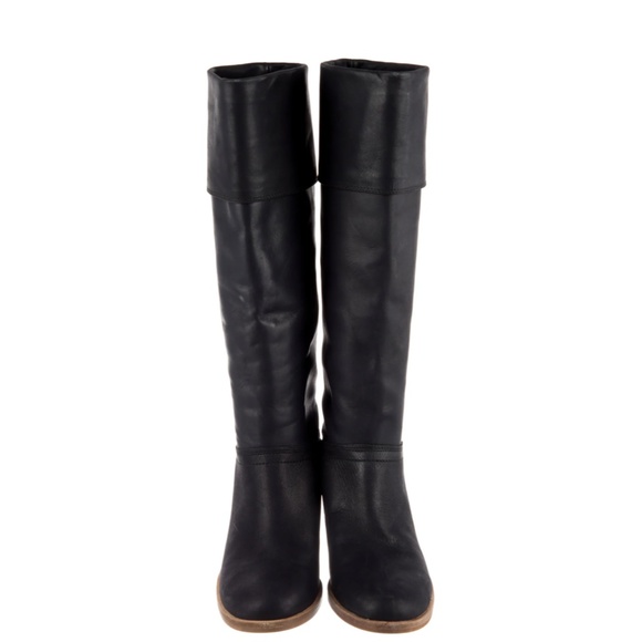 NEW UGG Knee-High Leather Riding Boots, Black - Picture 2 of 8